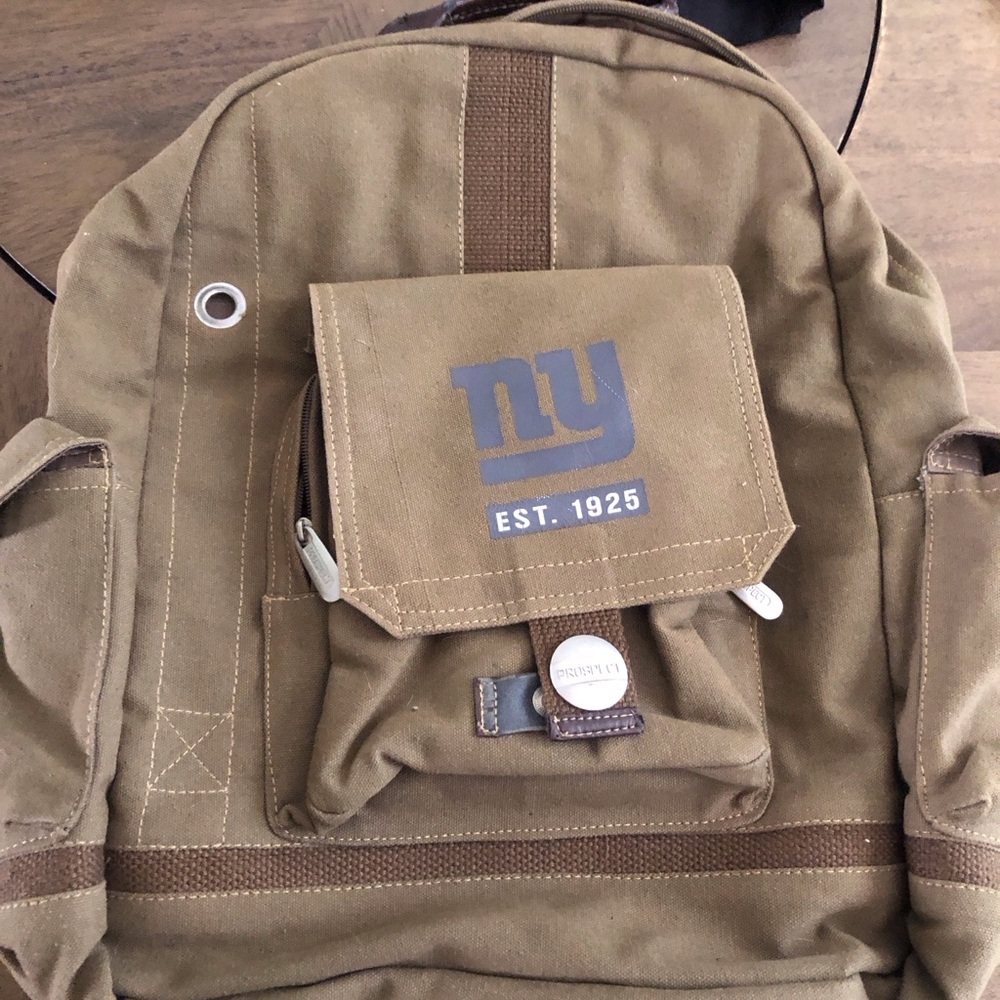 New York Giants Canvas Backpack